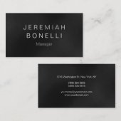 グレー魅力的背景シックな名刺 名刺 (正面/裏面)