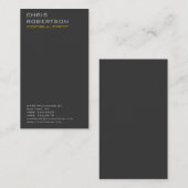 グレー黄色の魅力的な魅力的名刺 名刺 (正面/裏面)