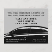 グレー黒トーンエレガントフラ車のイ チラシ (裏面)