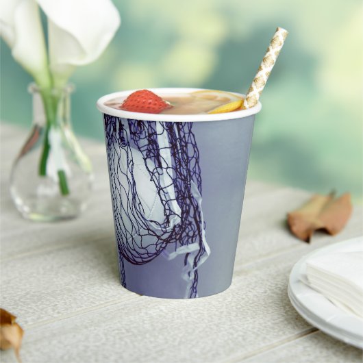 グレー10代のバースデーパーティーネット&バレーボールスポーツ 紙コップ (インサイチュ)