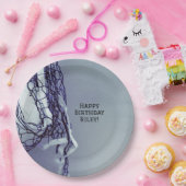 グレー10代の誕生日パーティーネット&バレーボール ペーパープレート (パーティー)