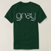 グレー1 Tシャツ (デザイン正面)