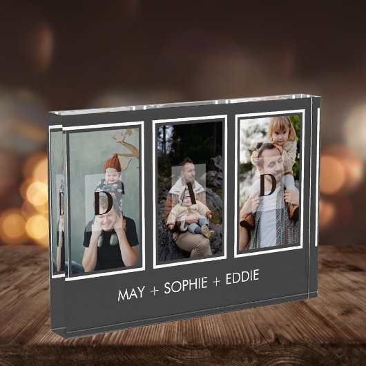 グレー3 (3)写真父の日の写真ブロック フォトブロック