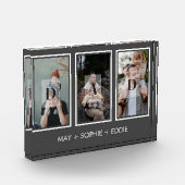 グレー3 (3)写真父の日の写真ブロック フォトブロック (左)