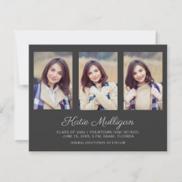 グレー4枚の写真の救卒業日発表