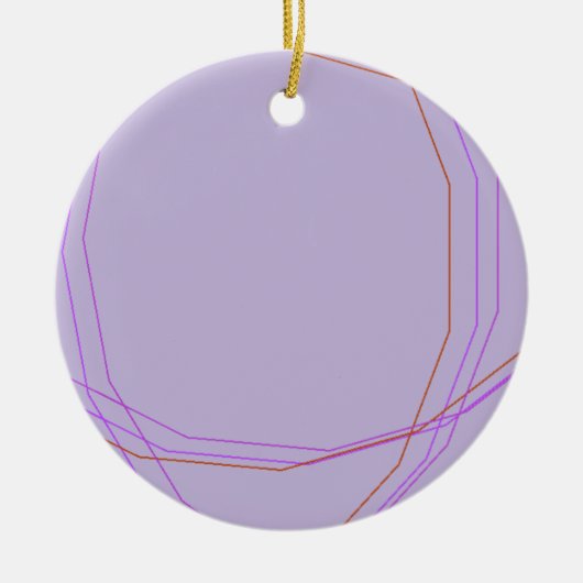 グレー8297抽象芸術アート セラミックオーナメント (正面)