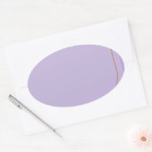 グレー8297抽象芸術アート 楕円形シール (封筒)