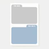 グレー&アッシュブルーto Do & 買 To  ポストイット (正面)