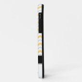 グレー&イエローシェブロンモノグラムiPhone 5ケース Case-Mate iPhoneケース (裏面/左)