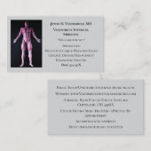 グレー・インターンストDRヒト体内科 名刺 (正面/裏面)