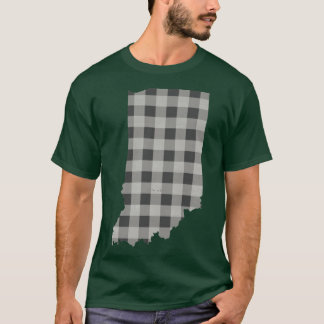 グレー・インディアナ・プラッド Tシャツ