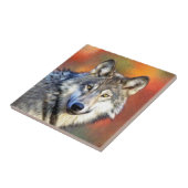 グレー・ウルフ・ア絵画ートズ タイル (側面)