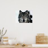 グレー・ウルフ・ポスター ポスター (キッチン)