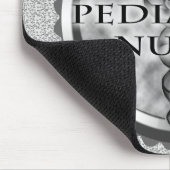 グレー カドゥケウス 小児科看護師 マウスパッド (コーナー)