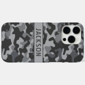 グレー カモフラージュ オリジナル Case-Mate iPhoneケース (裏面 (横))