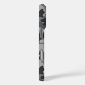 グレー カモフラージュ オリジナル Case-Mate iPhoneケース (裏面 / 右)