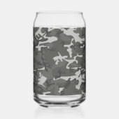 グレー カモフラージュ 名前入り オリジナル ガラス缶 (裏面)