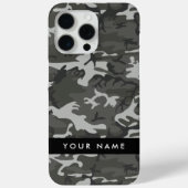 グレー カモフラージュ 名前入り 名前 名前入れ 個人名 オリジナル Case-Mate iPhoneケース (裏面)
