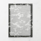 グレー カモフラージュ, 迷彩, 軍事, 陸軍 三つ折りカード (カバー)