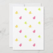 グレー・キッテン・ガールの三番目の誕生日パーティーへの招待 招待状 (裏面)