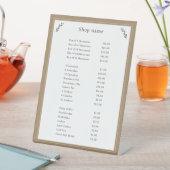 グレー、クラフトおよび価格素朴リストのペデスタル記号 台座サイン (インサイチュ)