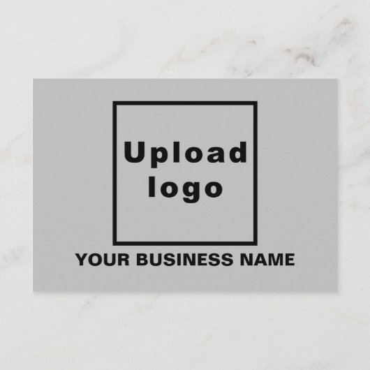 グレー | クリスマス | ビジネス | 小さいフラットな挨拶 カード (裏面)