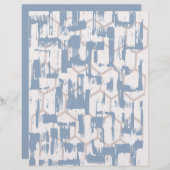 グレー&クリーム抽象芸術スクラップブック紙 (正面/裏面)