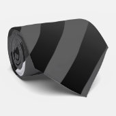 グレー、グラデストライプのーション、グレーストライプのシンプル ネクタイ (ロール)
