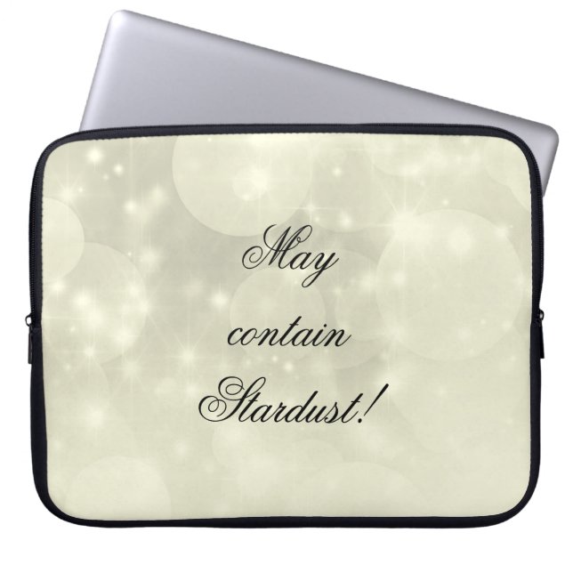 グレー/グレーシルバー輝くノートパソコンのケース。 ラップトップスリーブ (正面)