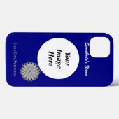 グレー/グレーフラワーリボンTmpl by Kenneth Yoncich Case-Mate iPhoneケース (裏面 (横))