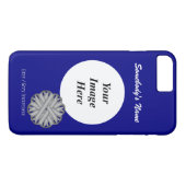 グレー/グレーフラワーリボンTmpl by Kenneth Yoncich Case-Mate iPhoneケース (裏面(横))