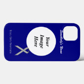 グレー/グレー標準リボンTmpl by Kenneth Yoncich Case-Mate iPhoneケース (裏面 (横))