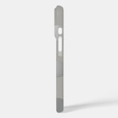 グレー、シルバー水玉模様 Case-Mate iPhoneケース (裏面 / 左)