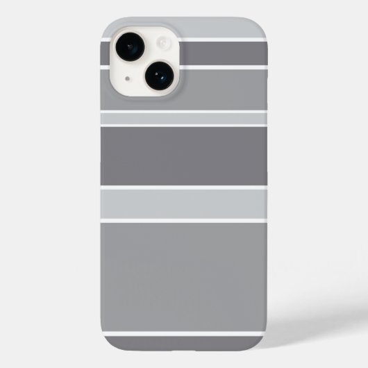 グレー ストライプ Case-Mate iPhoneケース (裏面)