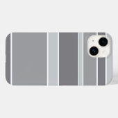 グレー ストライプ Case-Mate iPhoneケース (裏面 (横))