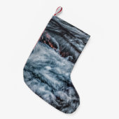 グレー スモールクリスマスストッキング (正面 (吊り時))