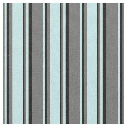 グレー、ターコイズ、および黒の線 ファブリック (クローズアップ)