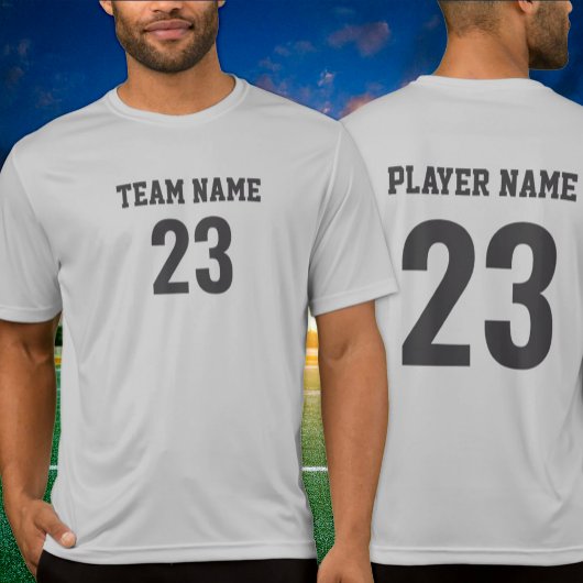 グレー チャコール スポーツチーム ジャージ 番号 Tシャツ