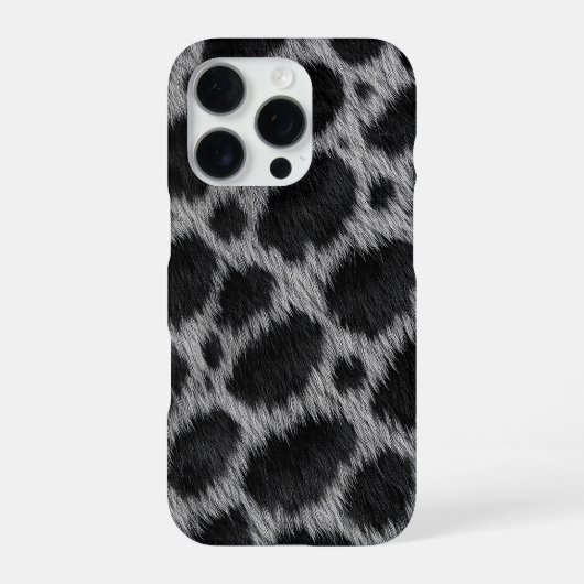 グレー・チーターiPhone 16 Pro Maxケース iPhoneケース (裏面)