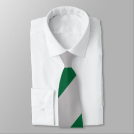 グレー・ツタイ連隊広ストライプ ネクタイ