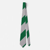 グレー・ツタイ連隊広ストライプ ネクタイ (正面)