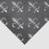 グレー・デコページ上の(紋章の)フラ・ダ・リ 薄葉紙 (詳細)