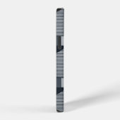 グレー デジタル 壁紙 iPhoneケース (右側面)