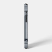 グレー デジタル 壁紙 iPhoneケース (左側面)