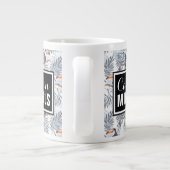 グレー·トゥーカン|名前の追加 ジャンボコーヒーマグカップ (裏面)