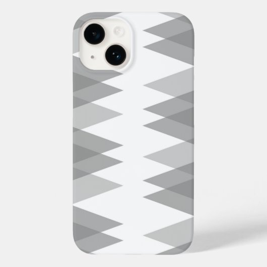 グレー トライアングル パターン Case-Mate iPhoneケース (裏面)