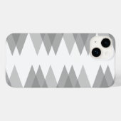 グレー トライアングル パターン Case-Mate iPhoneケース (裏面 (横))