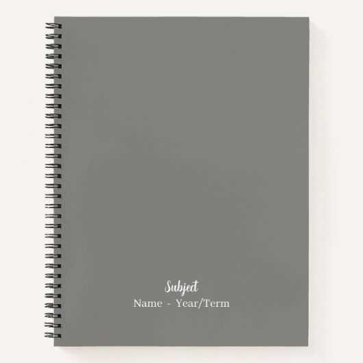 グレー ノートブック (正面)
