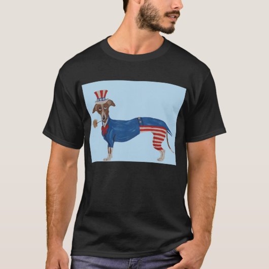 グレー・ハウンド アンクル・サム Tシャツ (正面)