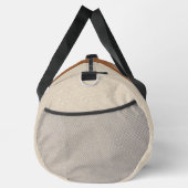 グレー、パーソナライズされたアイボリー、ブラウンデュフェルバッグ ダッフルバッグ (右)